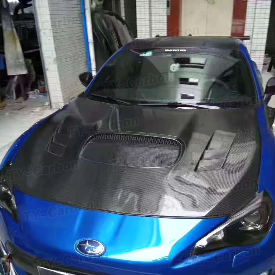 Real Carbon Fiber WRC Style Hood for Toyota GT86 ZN6 BRZ ZD6 2012-2019 Car Front Hood Bonnet Engine Cover Bodykit FRP