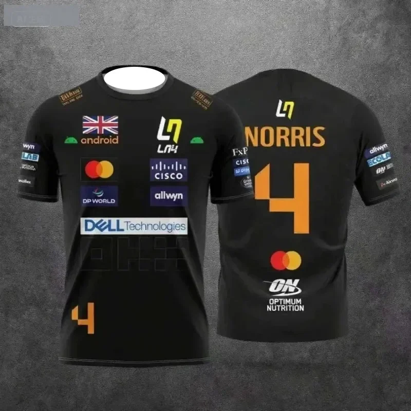 2026 McLaren Lando Norris Racing Suit Style T-shirt No.4 81  Breathable Classic Design for Fans Daily Outdoor Family Kids Tees - view 4