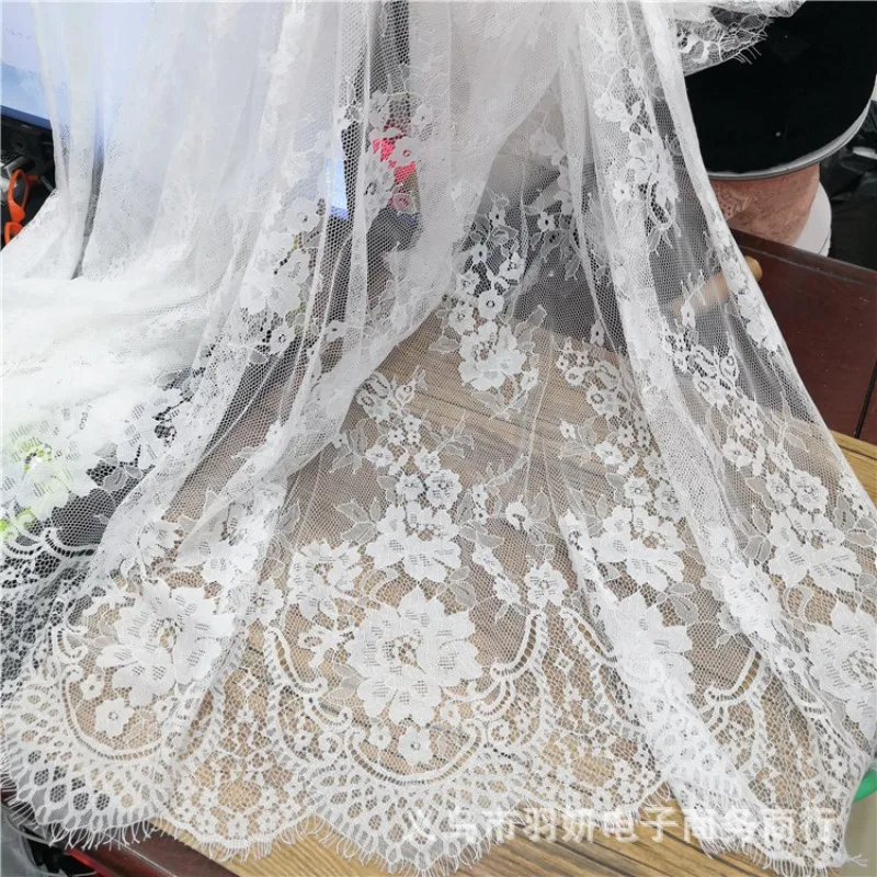 1.5X3Meters Eyelash Lace Fabric 150X300CM Skirt Children's Wear Scarf Clothing lace fabric