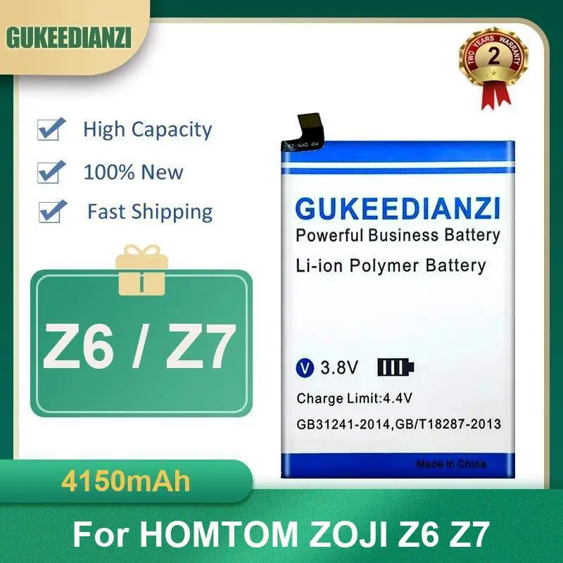 Аккумулятор для Homtom HT70 S99 ZOJI Z8 5.0 дюймов MTK6750 HT7 Pro S16 S7 Z6 Z7 HT6 Oukitel K6000 Ulefone Power DOOGEE T6 S8 5.7 HT37