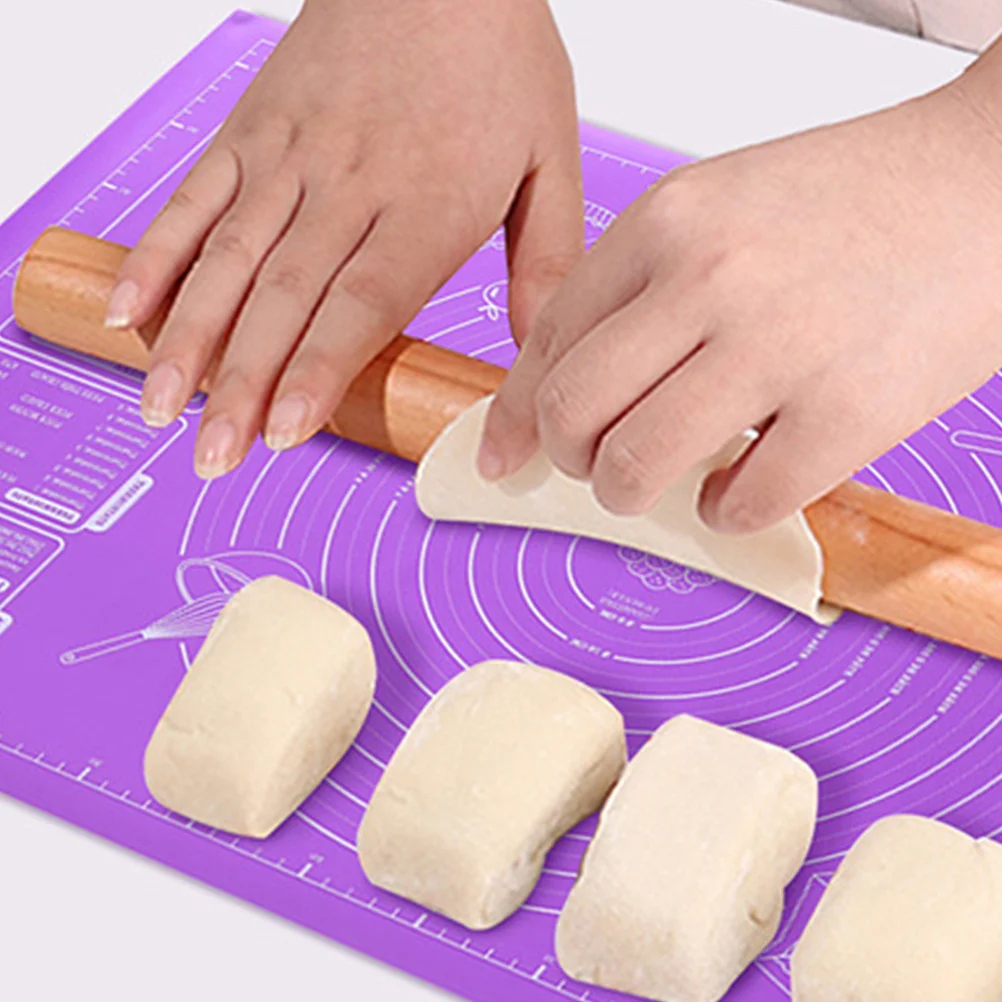 

Household Silicone Pastry Mat Nonstick Baking Mat for Rolling Dough with Measurements Smooth Surface Easy Clean Kitchen Supplies