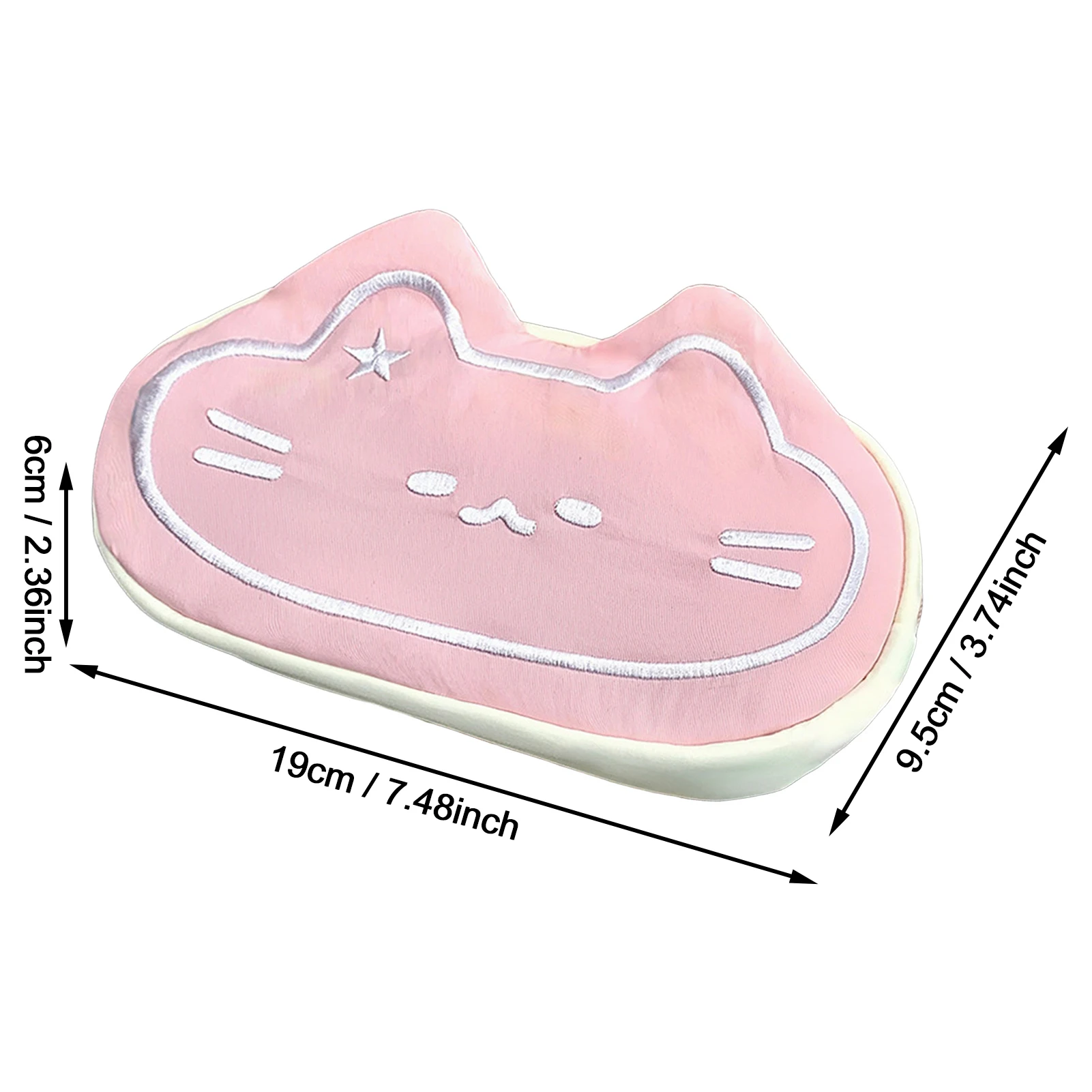 حقيبة أدوات مكتبية من القطيفة على شكل قطة كاواي، مقلمة محمولة، حقيبة أدوات مكتبية جمالية مناسبة لهدايا الطلاب والفتيات