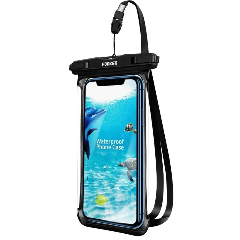 Full View Waterproof Case for Phone Underwater Snow Rainforest Transparent Dry Bag Swimming Pouch Big Mobile Phone Covers