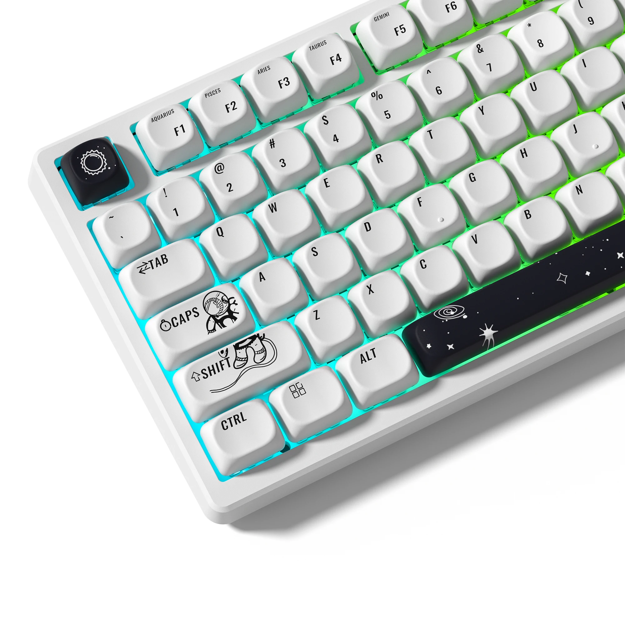 

Womier 130 Keys Custom Astronaut Dye Sub Keycaps PBT Keycaps MOA Profile Keyboard Keycaps for MX Switches Mechanical Keyboard