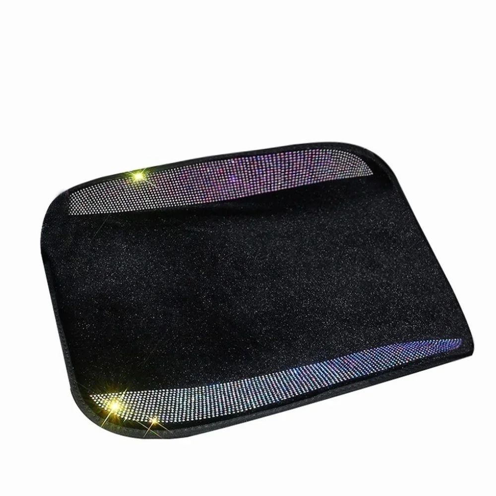 Crystal Diamond Car Seat Cover Cushion Anti-slip Front Chair Breathable Pad Mat Auto Seat Protector Seat Covers