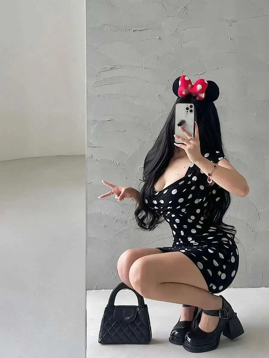 Desire Sexy Pure V-hals Laag Uitgesneden Geplooide Mesh Polka Dot Korte Mouw Jurk Elegante Korte T-shirt Mini Jurk Sexy Vrouwen top LDB7