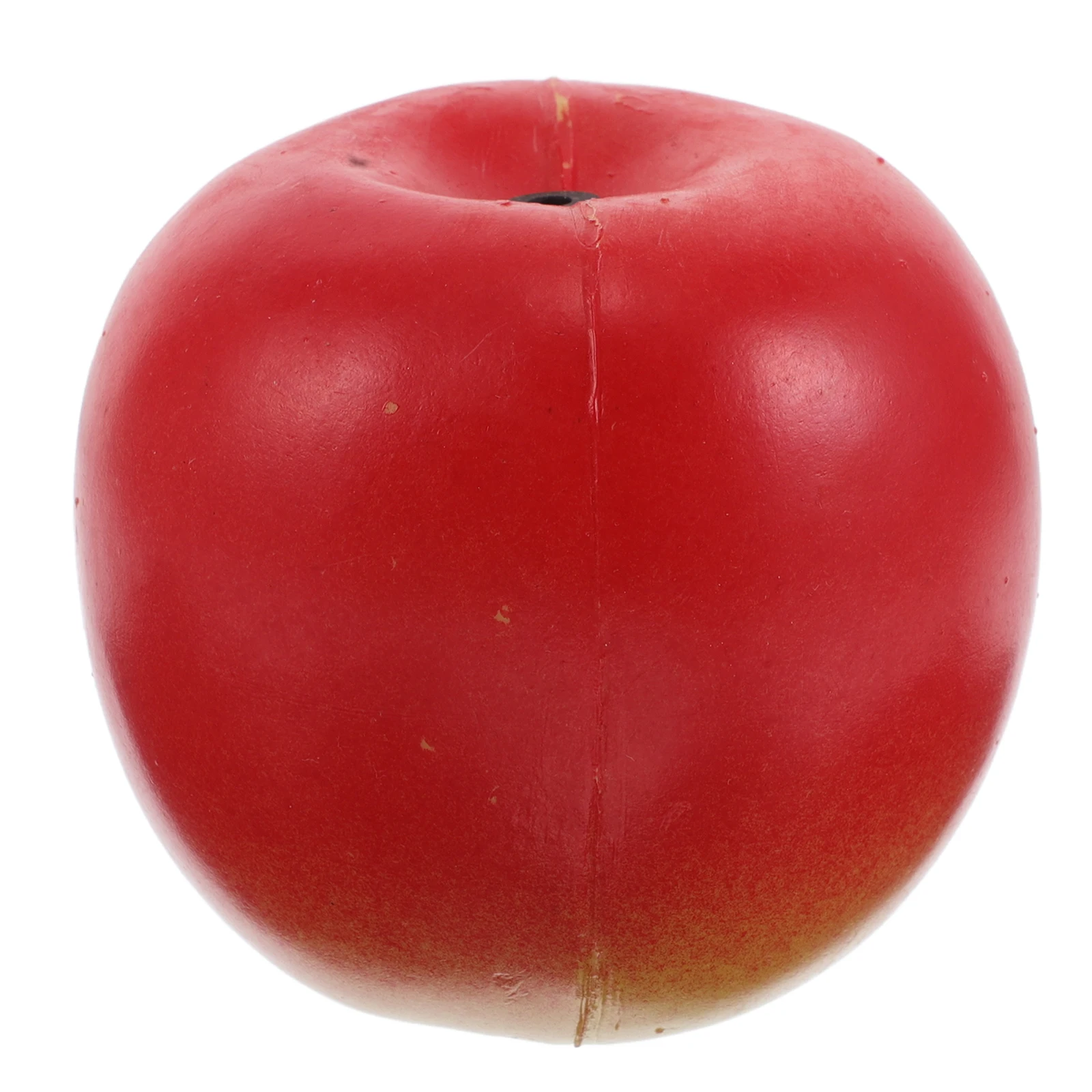 Caixa de frutas artificiais brinquedos de plástico vermelho criança bebê instrumentos musicais shaker modelo de frutas brinquedo de percussão de frutas de plástico