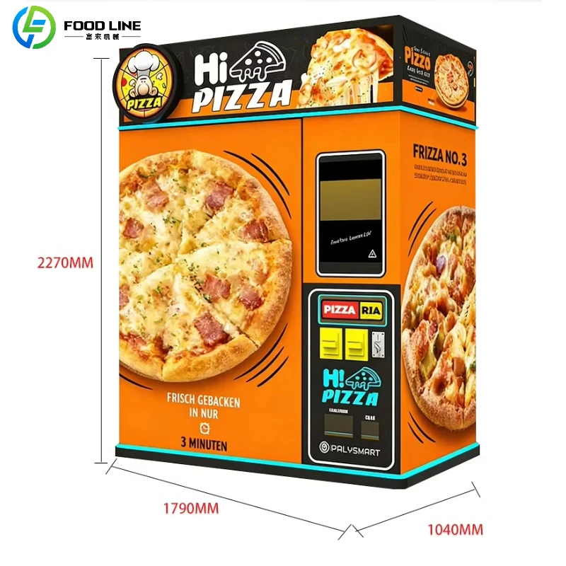 Customized Automatic Pizza Vending Machine Intelligent Self-Service Pizza Cooker Vending Machine for Business Use