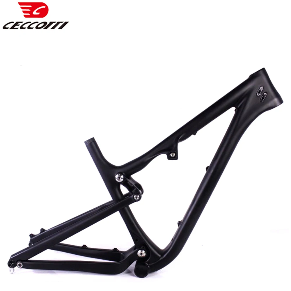 Bicycle Suspension Frame, BB92 Gift, 27.5er Carbon Frameset, Size 16.5 