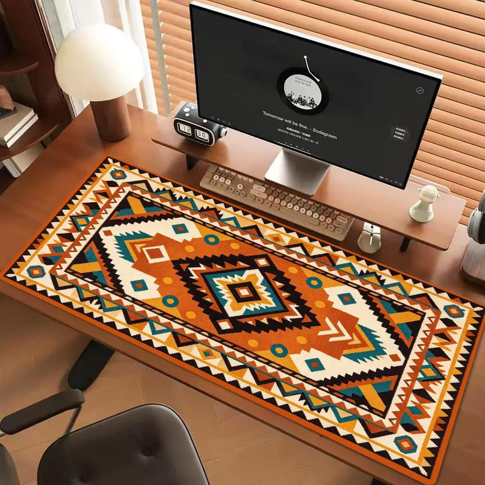 Fairy Tale Sky Island Persian Rug Pattern Play Mat Mouse Pad Thick Rubber For Kids Room Decor