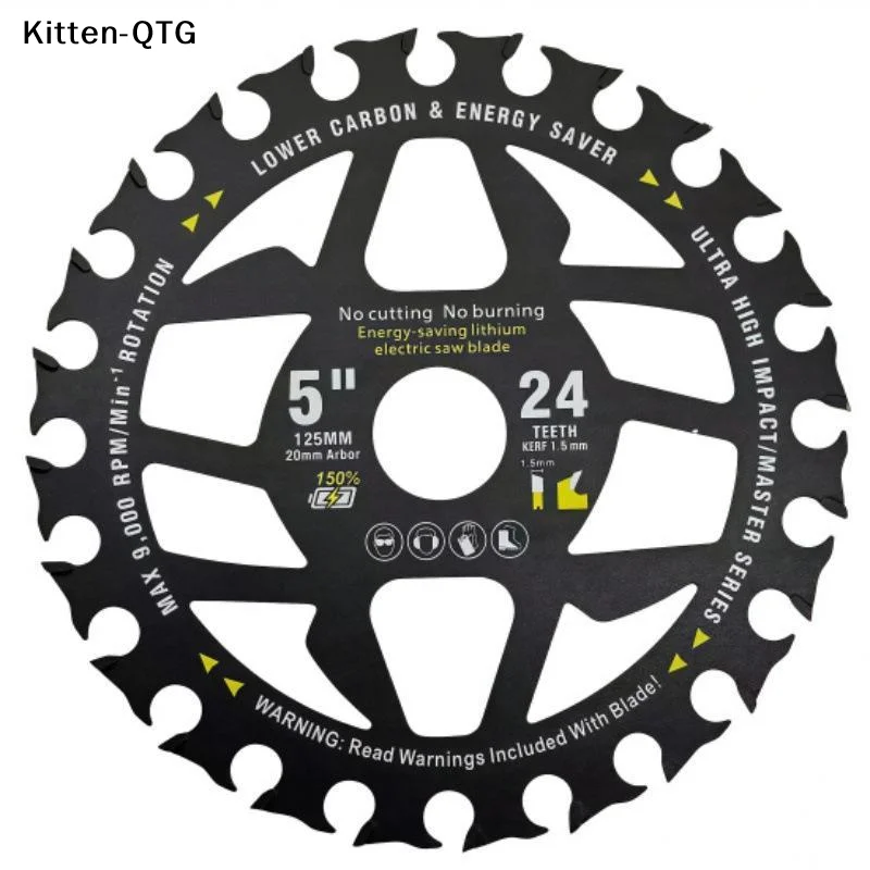 New 110/125/140mm Impact Resistance Lithium Electric Saw Blades For Solid Wood Multi Layer Board Fast Cutting
