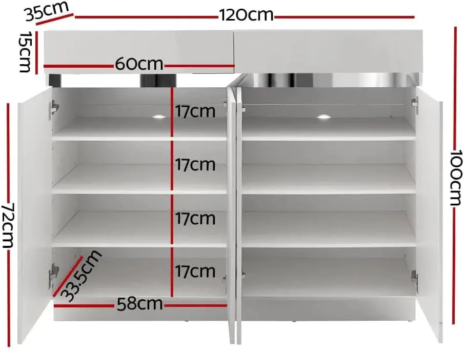تخزين خزانة حوامل صندوق درج منظم الأحذية الرف أدراج المنظمون 120 سنتيمتر عالية اللمعان خزانة الأبيض المدخل ديكور المنزل السرير