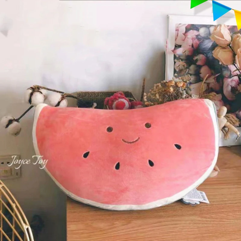 

30cm Cute Cartoon Fruits Plush Toy Soft Stuffed Watermelon Pillow Doll Simulation Plush Fruit Doll Gift for Girl Children