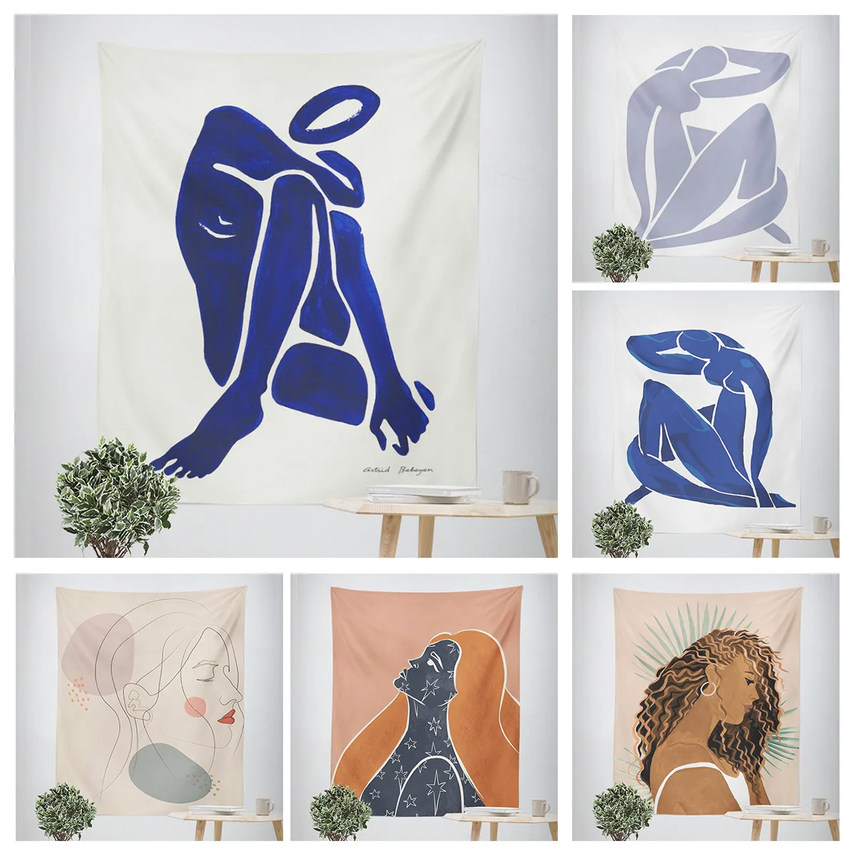 

Home Decorations Modern Room Decoration Wall Tapestry Bedroom Wall Art Large Fabric Morandi Ins Style Tapestry