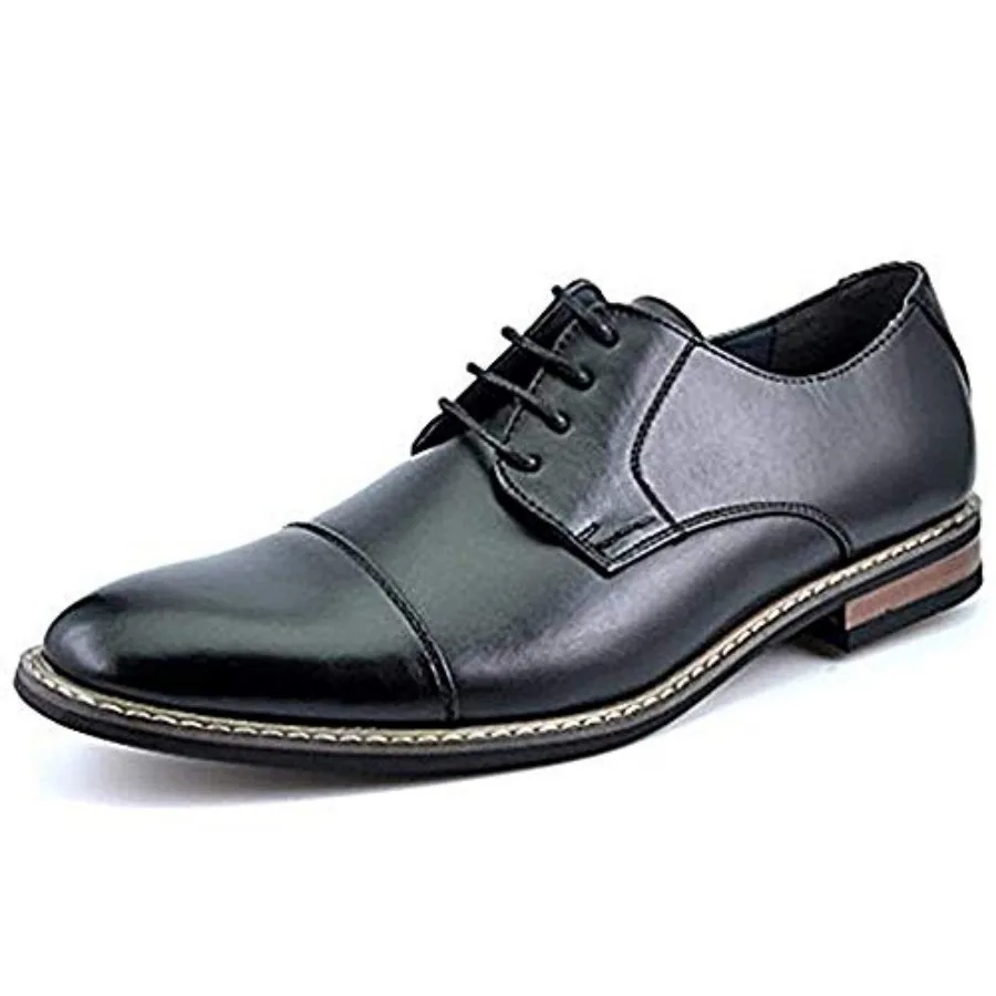 

Bru Marc Moda Italy Prince Men's Classic Modern Oxford Lace Dress Shoes