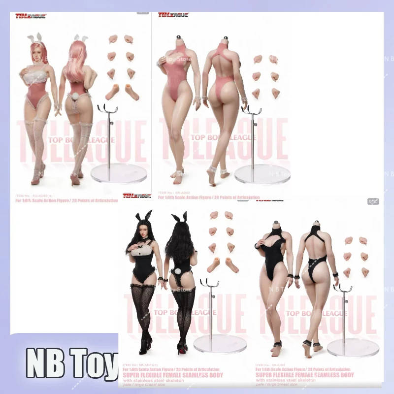 

Коллекционная фигурка TBLeague SR-AD01 SR-AD02: Девушка-кролик в масштабе 1/6, бесшовное тело, светлая кожа, 12 дюймов, женская солдатская фигурка-модель для коллекционирования