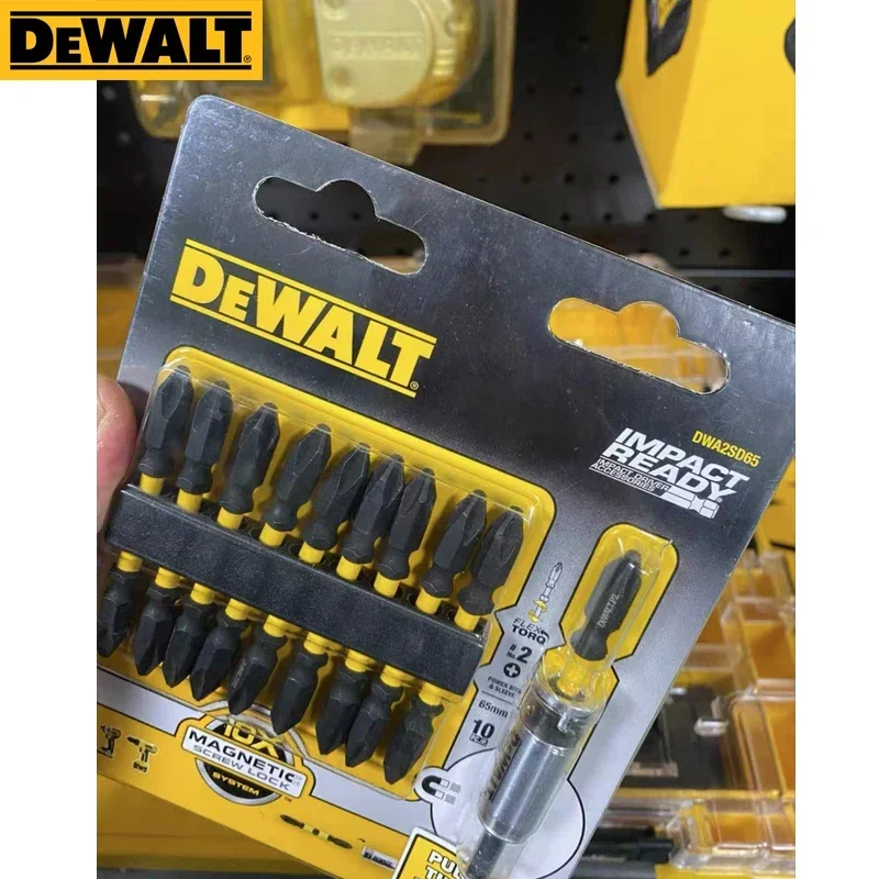 DEWALT Trapano a batteria Punte da trapano per avvitatore a percussione Punta di torsione 10x65mm con magnetizzatore da 13mm Accessori per