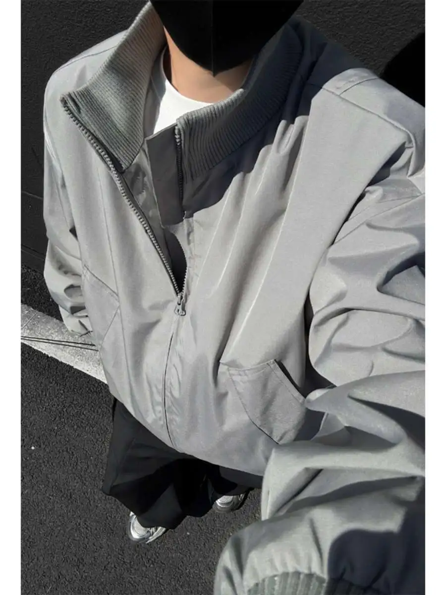 

High Quali Jaet ey Bla Military een k Blue Spring Autumn New Sle Outdoor Scene Youth Casual Loose Fit Jaet