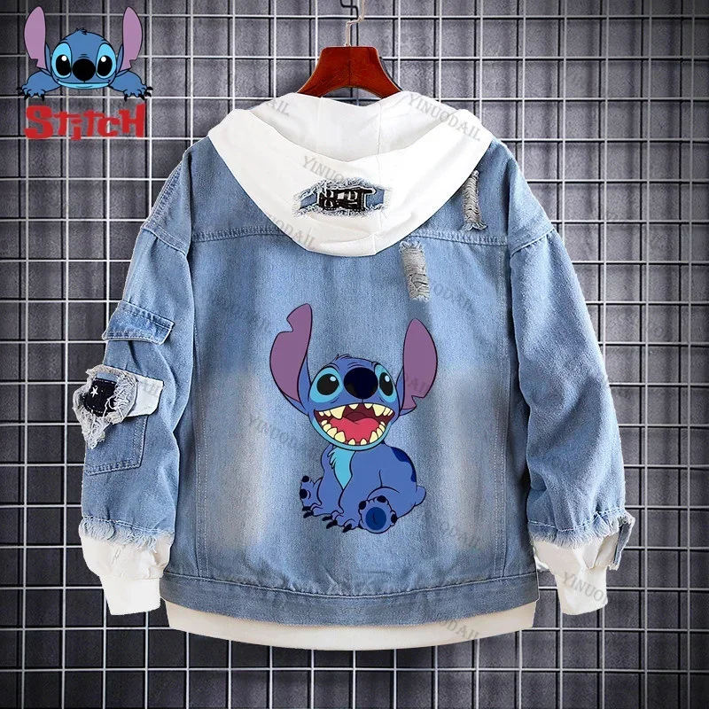 Dr. Jumba Jookiba Woops Lilo & Stitch Denim Jacket Anime Fifures Coat Sudadera Para Hombres Jean Hooded Cosplay Costumes Gifts