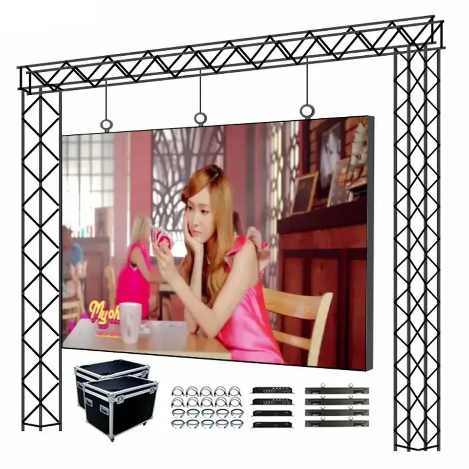 

Rental Led Display Outdoor Full Color Led Screen P3.91 4.81 Led Video Wall 500x500mm 1000mm Die Cast Aluminum Display Screens