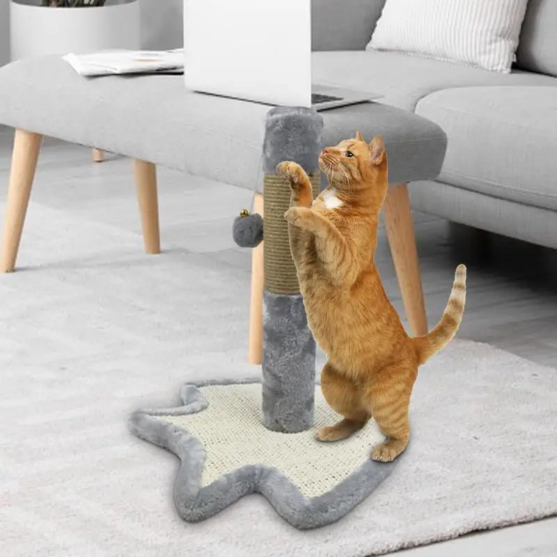 Non-falling Pet Cat Scratching Post Sisal Cat Scratching Board Scratching Pad Cat Toy Claw Sharpener for Indoor Cats and Kittens