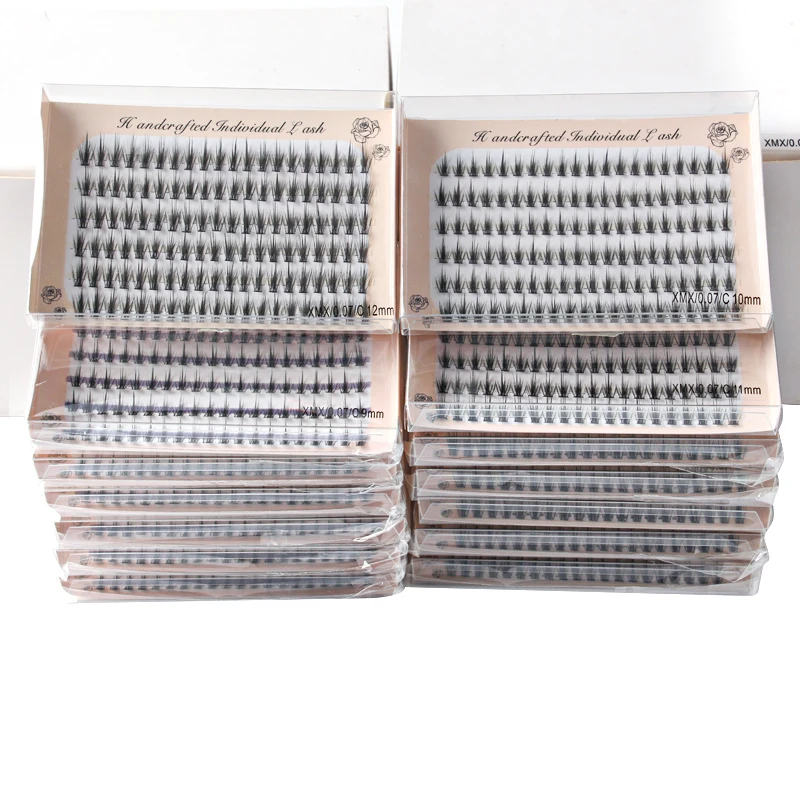 Estensione ciglia all'ingrosso 5/10/50/100 PCS Ciglia individuali Russia Volume Ciglia Premade Fan Ciglia finte visone Strumento Mkae Up