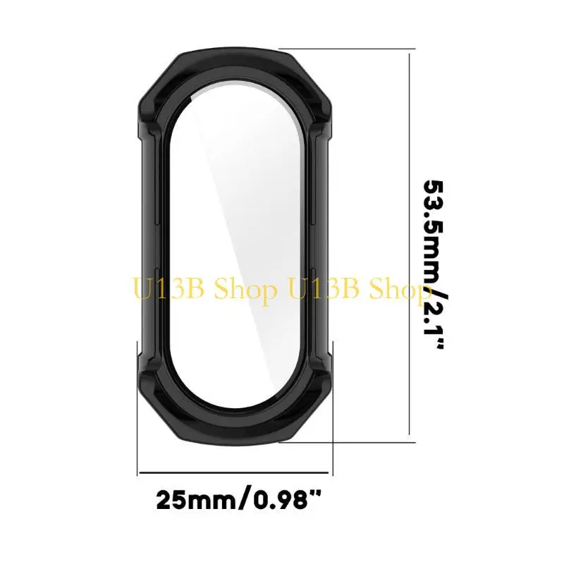U13B для Mi-Band 8 PC Screction Protector Protector Protecter+Case All-включенная бампер-оболочка