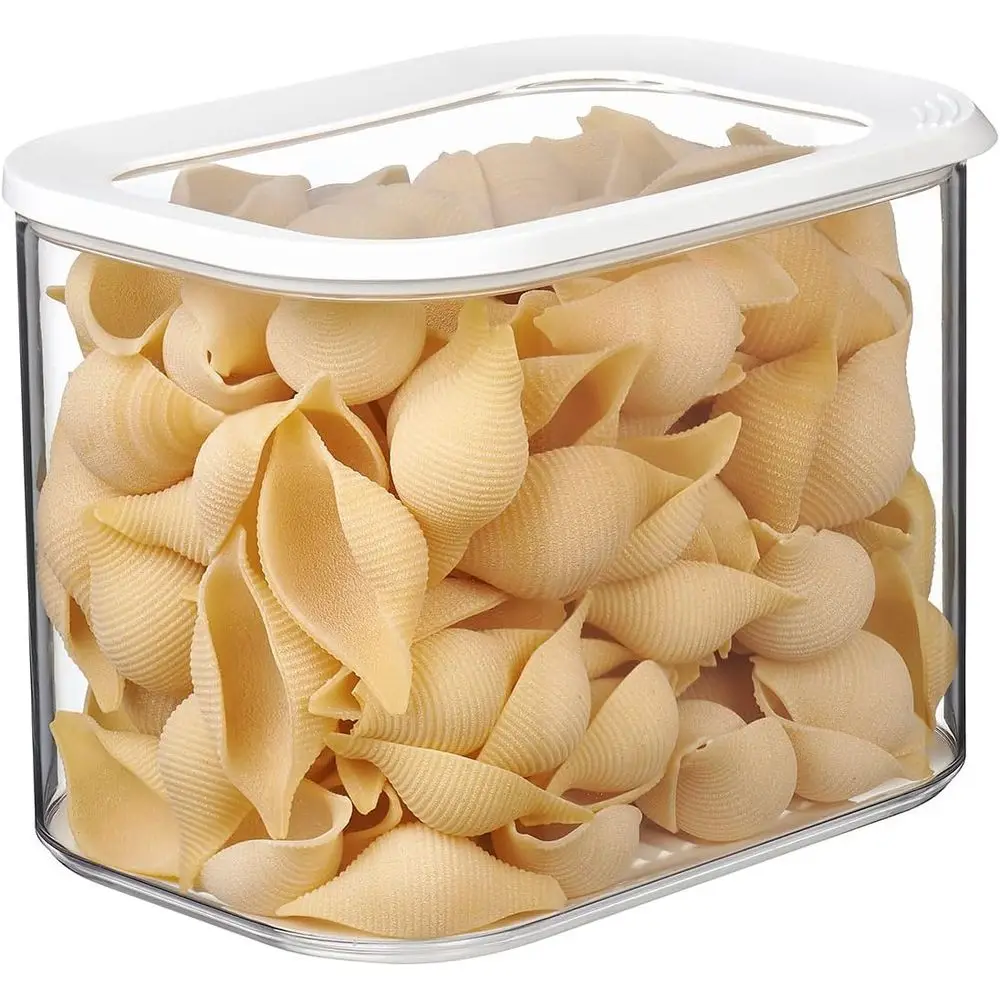 

Штабелируемый ящик для хранения макарон, круп, муки с прозрачной крышкой - без BPA, Nordic White, 152 унции/4500 мл