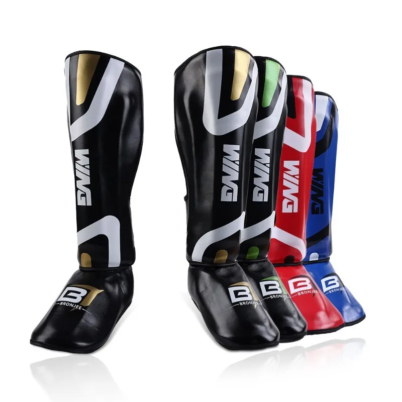 

Muay Thai Shin Guard Sanda Foot Back MMA Leg Guard Adult Boxing Shin Protection Fighting Protective Gear Taekwondo Shin Guard