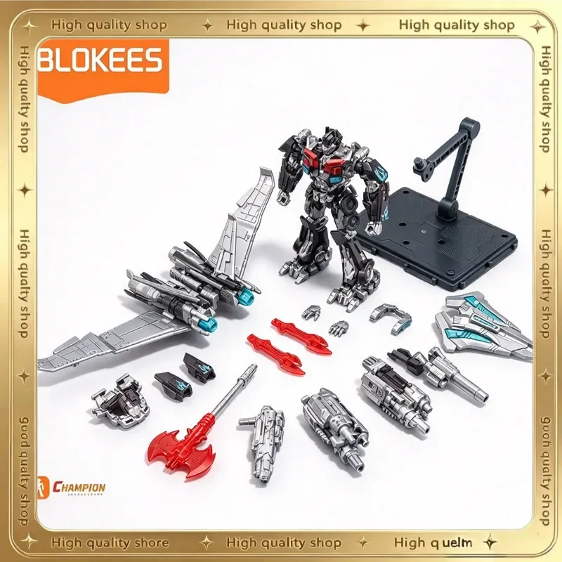 Genuine Blokees Transformers Optimus Prime Original/Dark Ver with Wing Action Figure Posable Building Block Collectible Model
