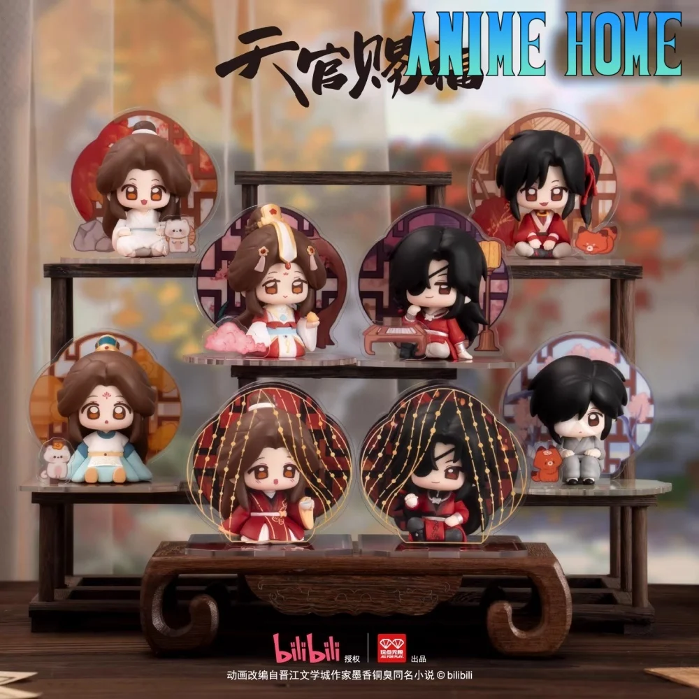 

Официальная коллекционная фигурка-игрушка по аниме/мультфильму «Тянь Гуань Ци Фу» (TGCF) с персонажами Се Лиань и Хуа Чэн, настольное украшение