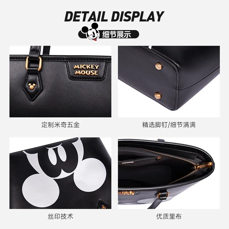 Disney Purses And Handbags Mickey Mouse Tote Bags for Women Large Capacity Kawaii Crossbody Shoulder Bag Anime Case Cute Wallet