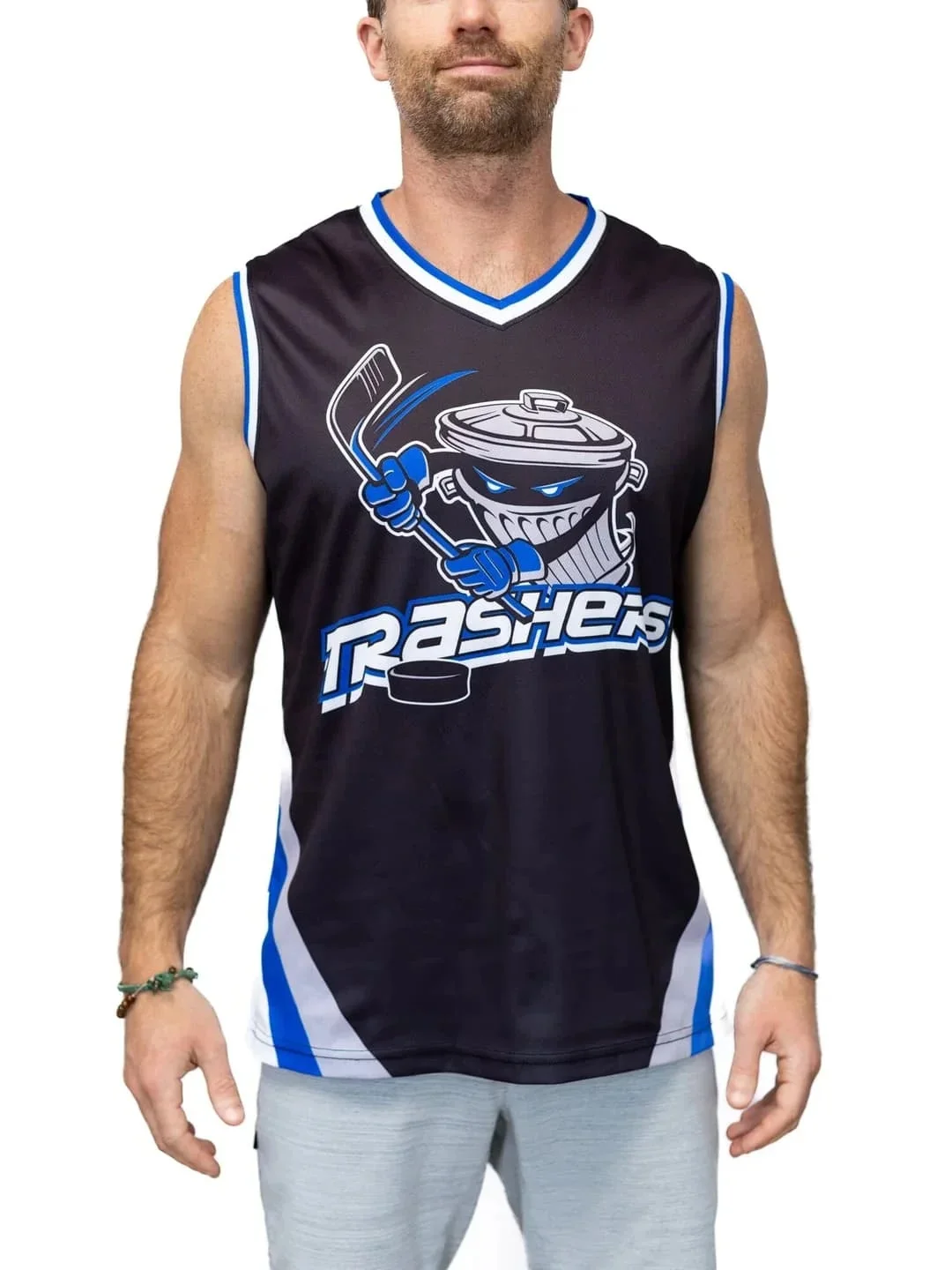 New Danbury Trashers Ice Hockey Vest Fan Jersey Printed Quick Drying Casual Daily Sports Men's Short Sleeved T-shirt