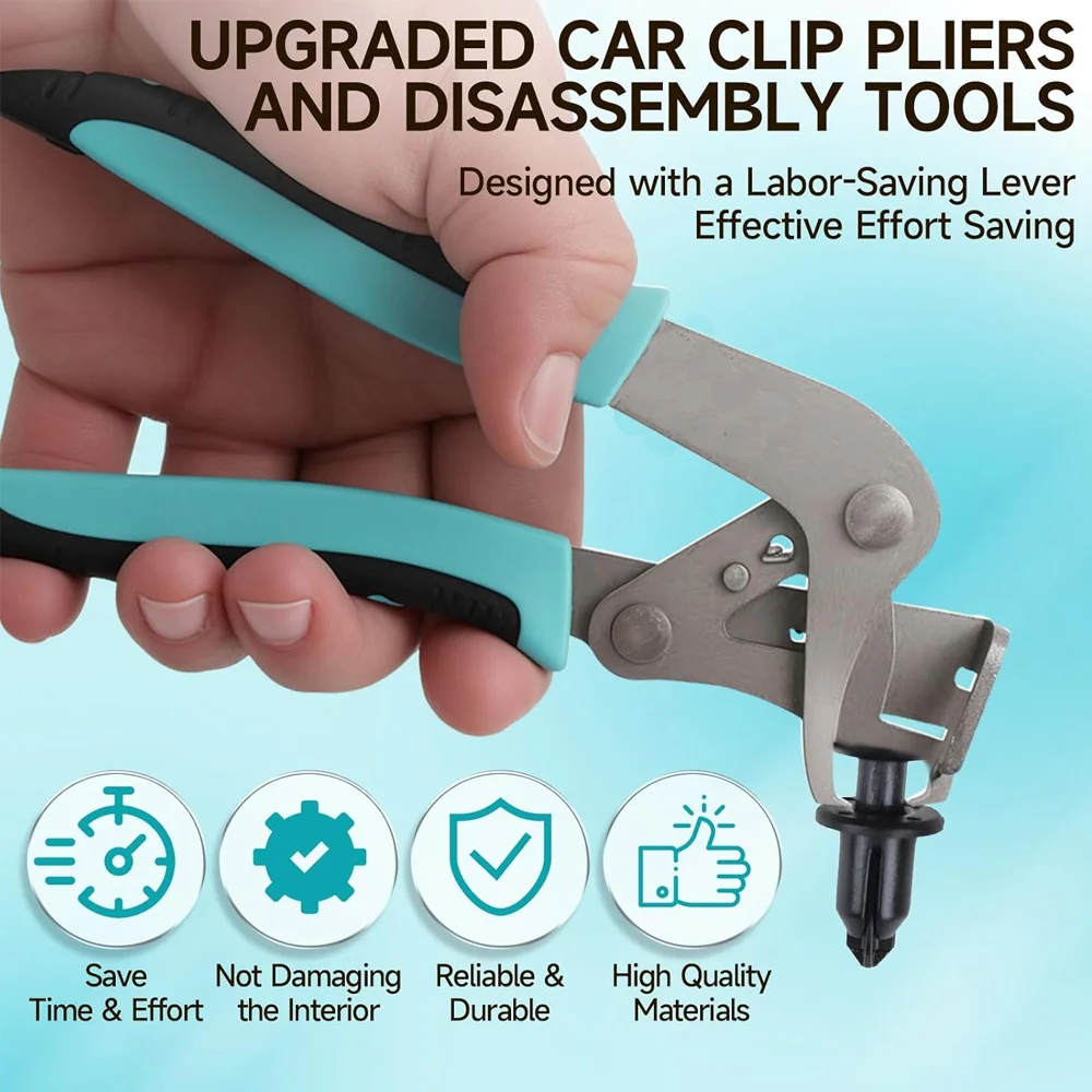 Car Clip Pliers and Disassembly Tools,Car Clip Pliers and Disassembly Tools,Multi-Functional Panel Clip Removal Plier, Buckles