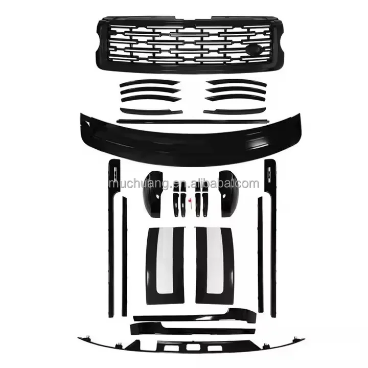 

2013-2023 для Land Rover для Range Rover Sport Style Пластиковый комплект кузова Глянцевый черный передний и задний бампер Выхлопная система Автоматическое обновление Новый