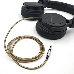 For AKG Y50 Y40 Sennheiser PXC210 PXC310 DENON AH-NC800 Beyerdynamic DT240pro Replaceable Headset 2.5mm Silver Plated Cable