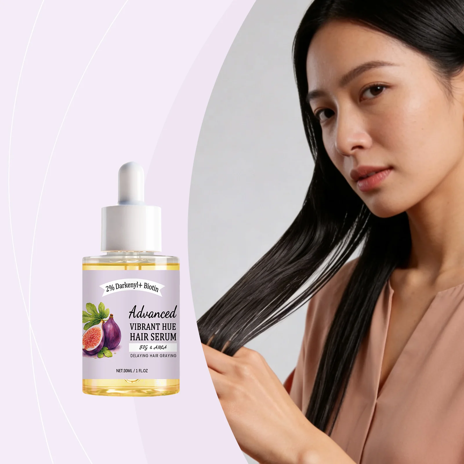Fig Hair Care Essence - Moisturizes and Nourishes Hair, Softens Hair Strands, Protects Hair, Naturally Smooth and Silky Essence