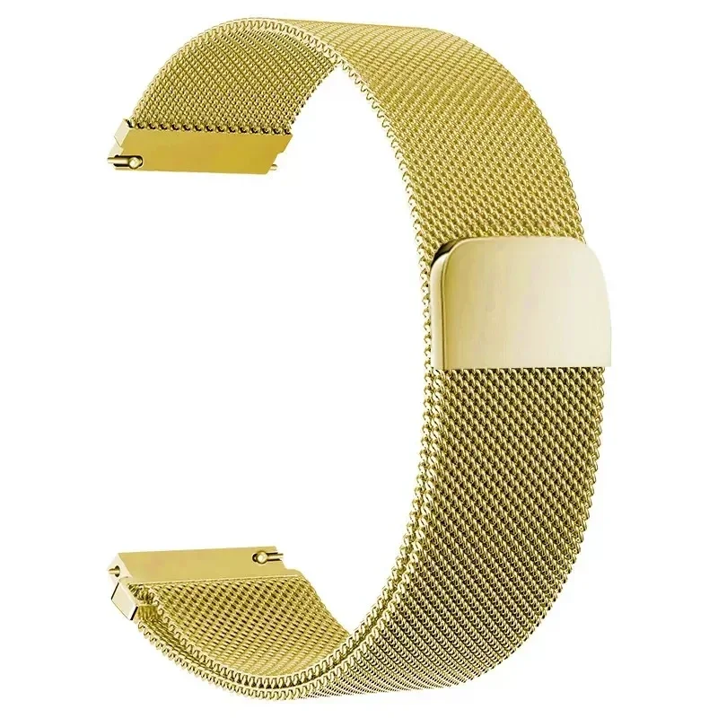 Roestvrij stalen Milanese bandretour magnetische armband 16 mm/18 mm/20 mm/22 mm vervangende riem