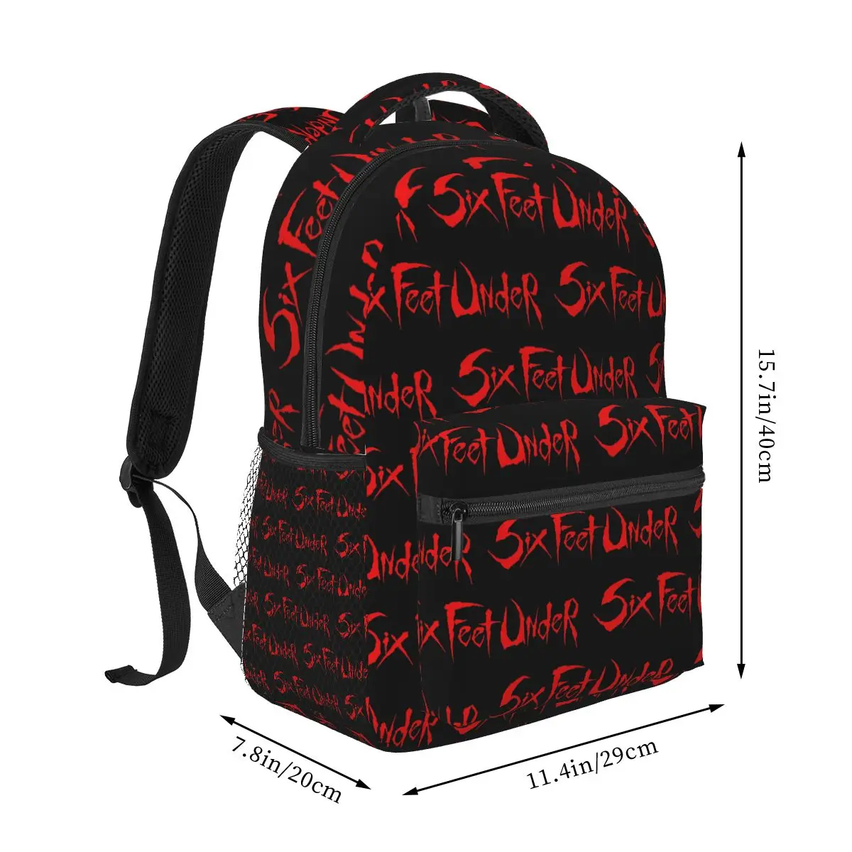 SFU Red Band Six Feet Under Backpack Student Boys Girls BookBag Kids School Bag Laptop Shoulder Bags for Men Women
