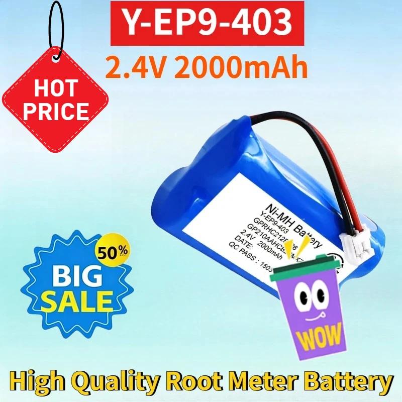 Newest Y-EP9-403 2.4V 2000mAh NI-MH Rechargeable Battery Pack for Root Measuring Instrument High Quality Root Meter Battery
