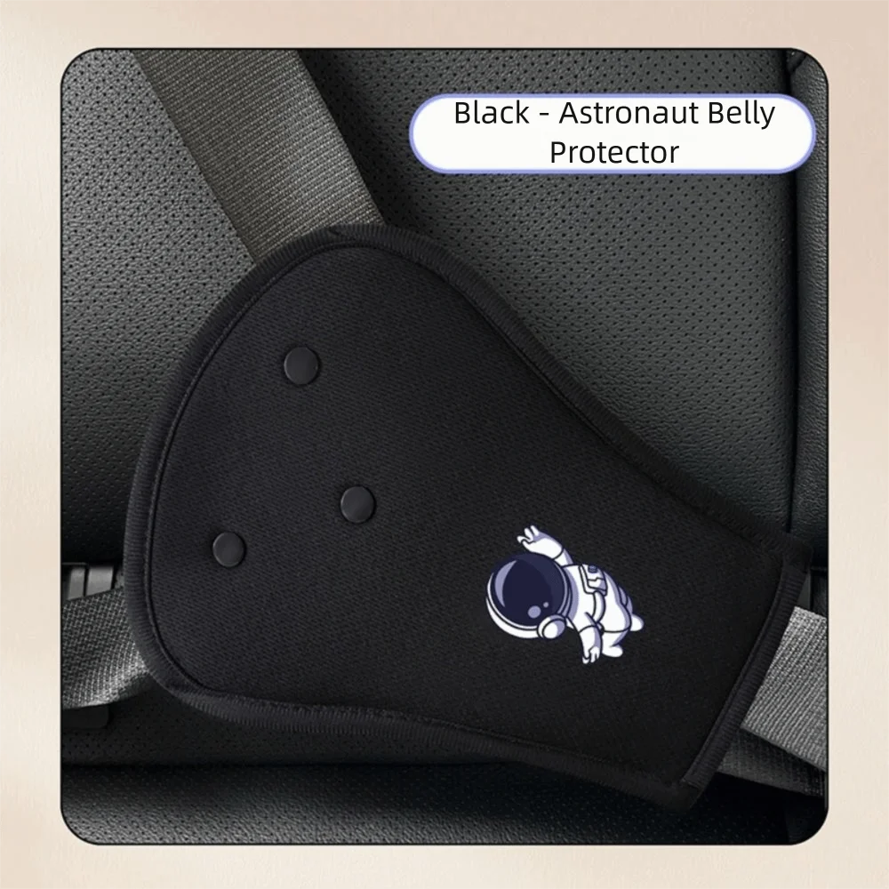 Pink Color Seat Belt Adjustment Comfortable Pad Adjustment Kit Anti-Neck Limiter Abdomen Pad Interior Design Belt Positioner