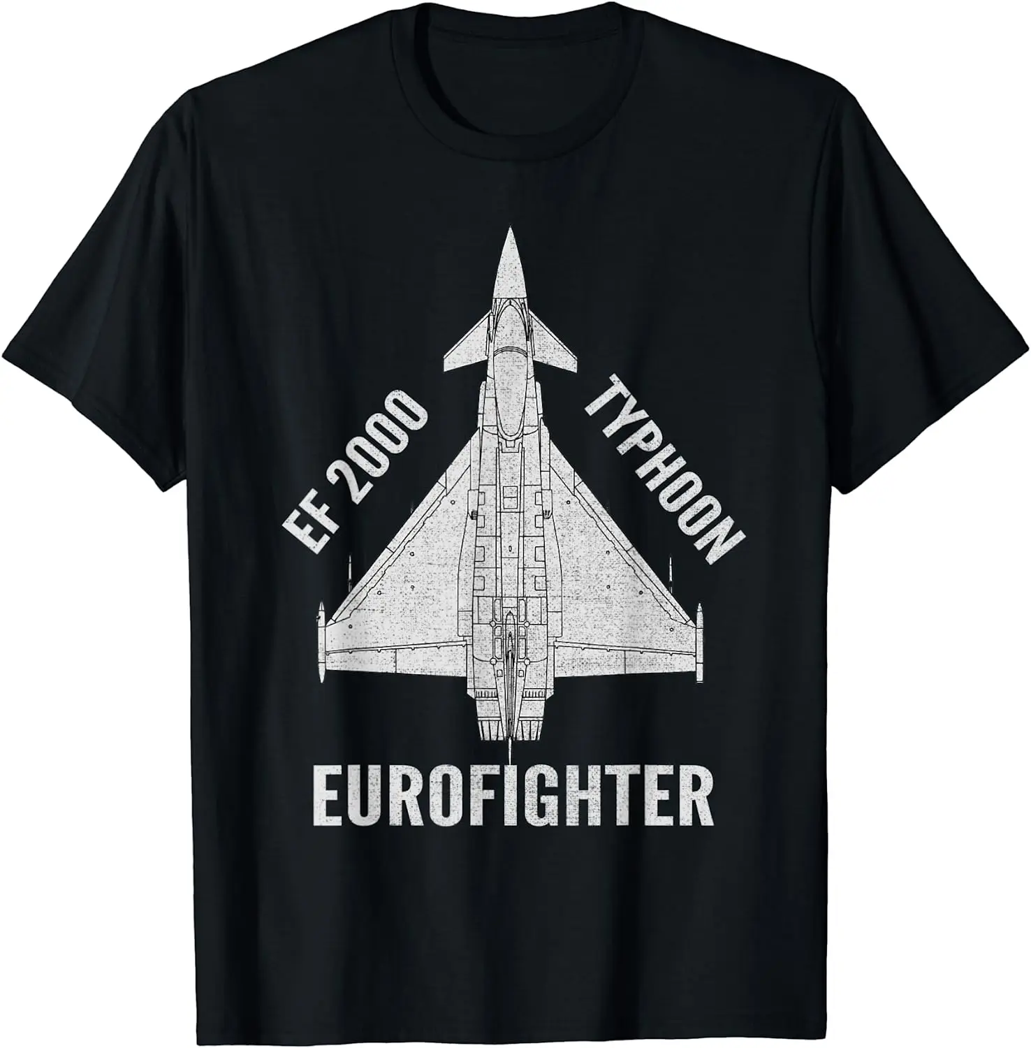 Eurofighter EF2000 Typhoon Jet Military Aircraft Men T-Shirt Short Sleeve Casual Cotton O-Neck Summer Shirts