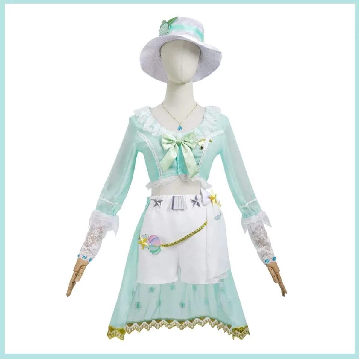 Juego Identity V Demi Bourbon Barmaid disfraz de Cosplay sal marina sintonización especial Bikini Sexy día de verano traje de baño peluca mujer traje de playa