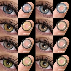 AMARA  1 Pair Natural Lenses Brown Color Contact Lenses for Eyes Blue Eye Lenses Green Colored Pupils High Quality Colorcon