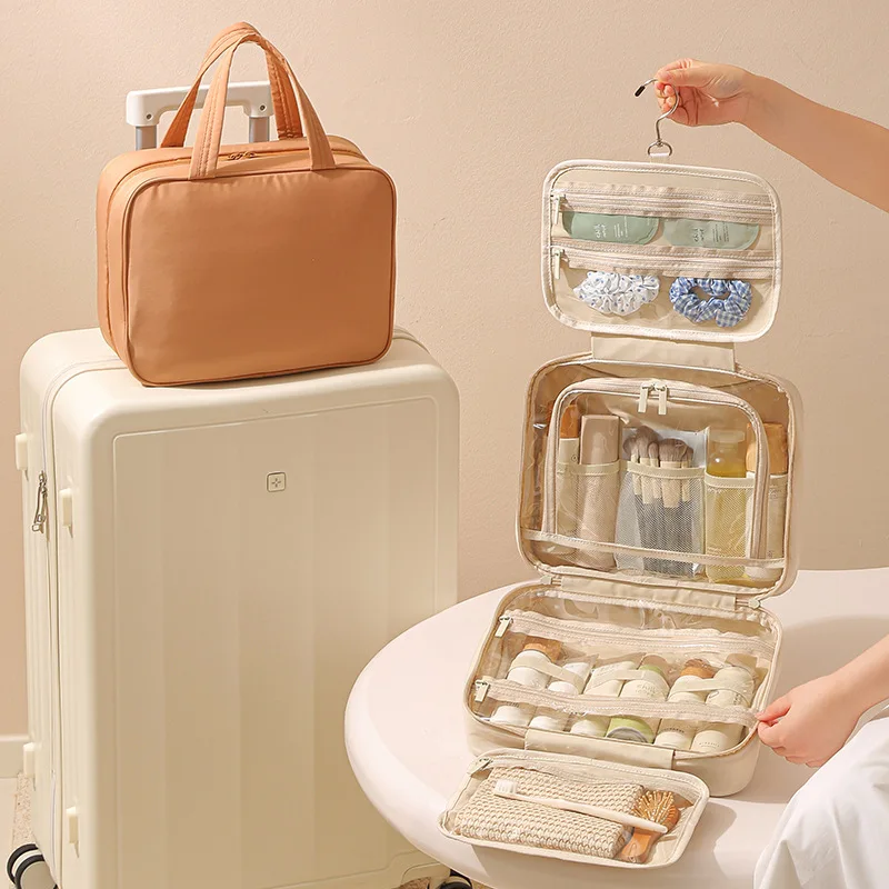 Multifunctional Oxford Cloth Hook Toilet Bag Convenient Travel Travel Storage Bag Portable Suitcase Cosmetic Toilet makeup bag