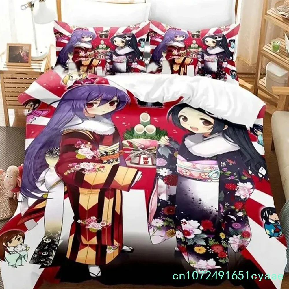 Fashion 3D Print Anime The World God Only Knows Bedding Set Bedroom Soft Modern Bedspreads Comefortable Duvet Cover Pillowcase
