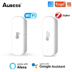 Tuya Smart Zigbee/WiFi Temperature And Humidity Sensor Smart Home Wireless Remote Control Work With Alexa Google SmartLife