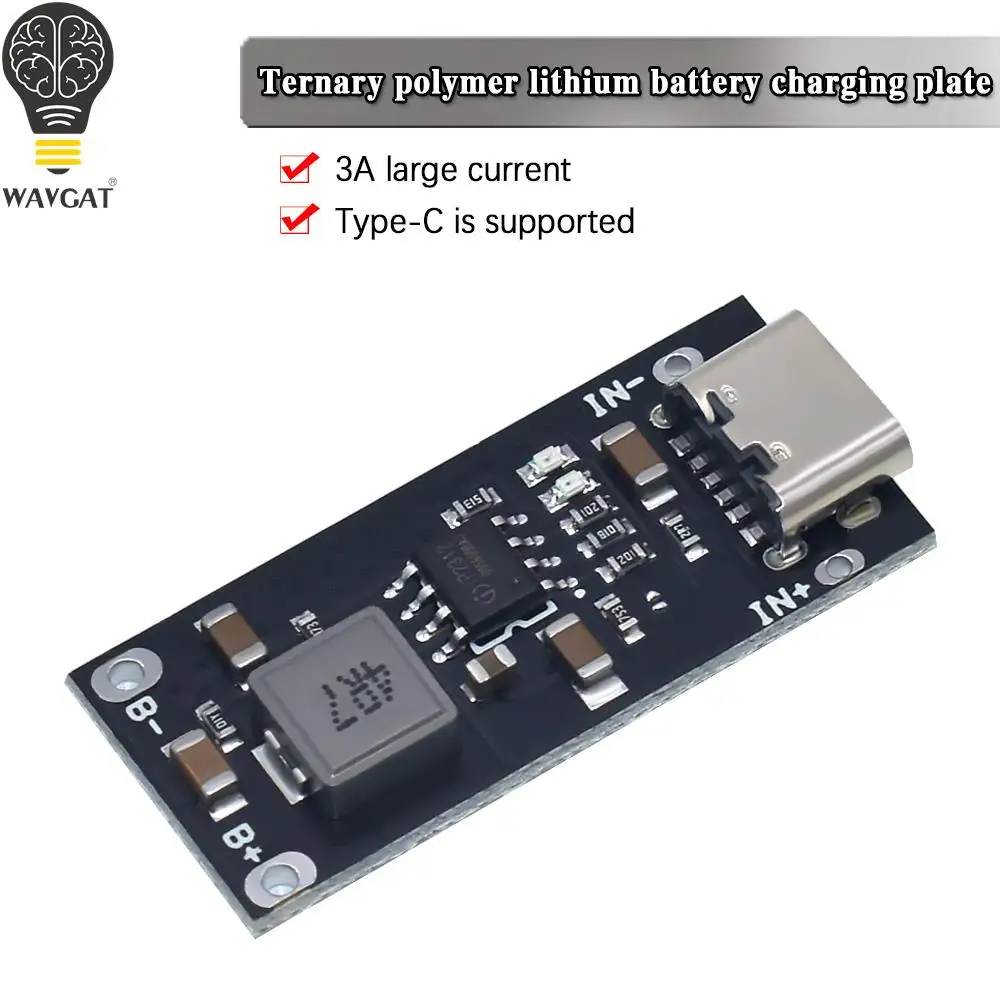 Wejście USB typu C wysoki prąd 3A polimerowa trójskładnikowa bateria litowa szybka szybka płytka ładująca IP2312 CC/CV tryb 5V do 4.2V QC3.0