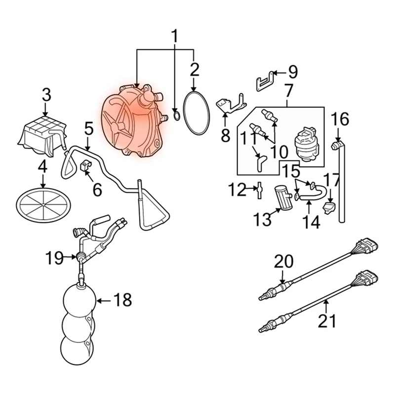 Für Passat 06-09 Brems vakuumpumpe 06 d145100e