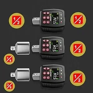 Digital Torque Wrench Adapter-electronic Precision Converter And Torque Meter With 1/2” LCD Display